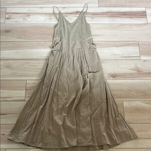 EUC Free People Soledad Midi Dress in Khaki